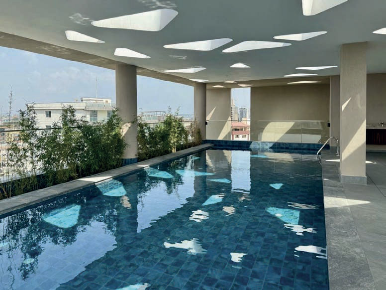 Terrasse et espace de vie SCI Citadines à Abidjan